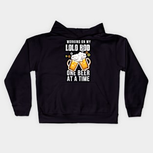 Working On My Dad Bod Funny Dad Bod T Shirt LOLO BOD Kids Hoodie